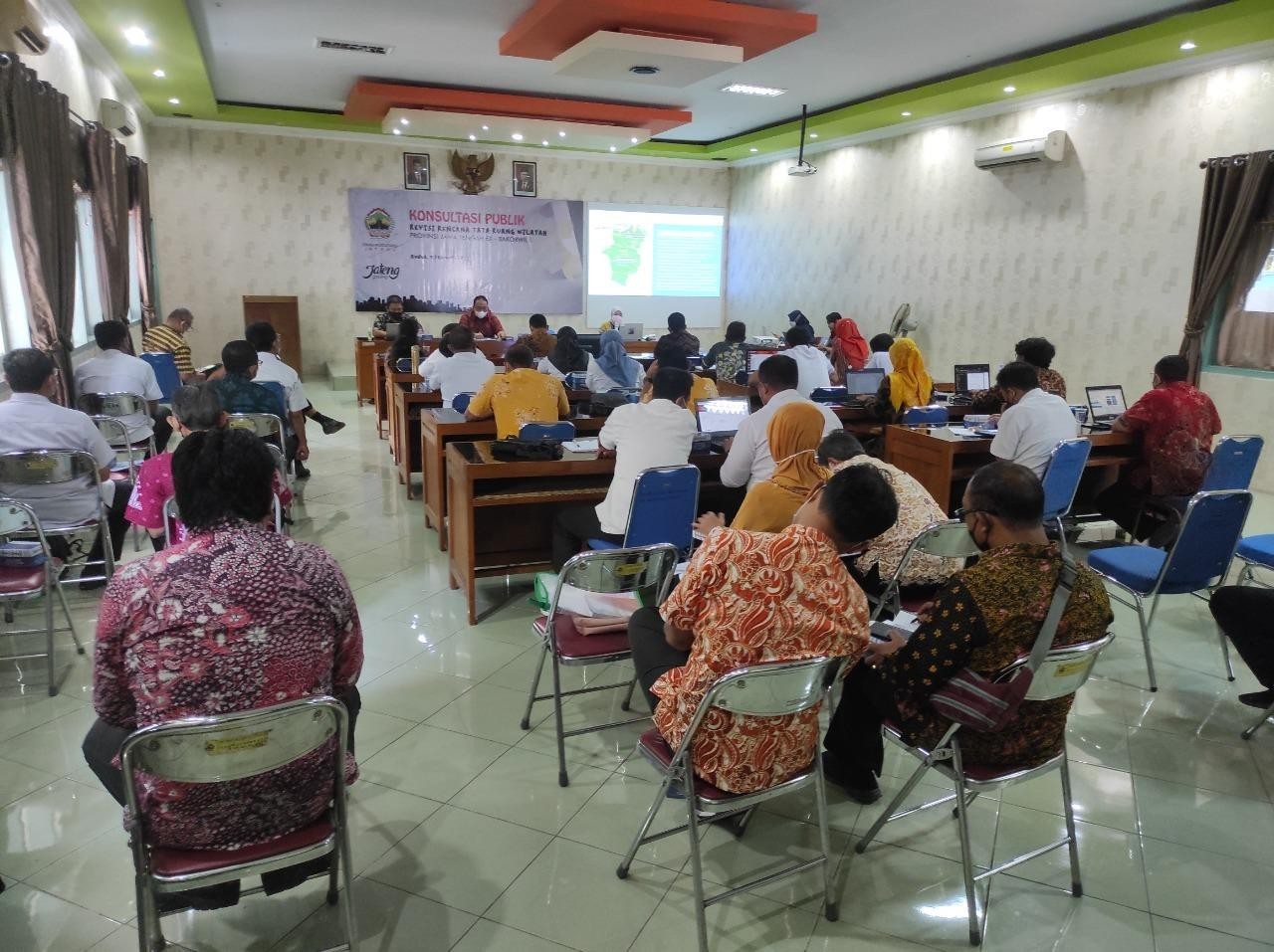 Konsultasi Publik dalam rangka Penyusunan Revisi RTRW Provinsi Jawa Tengah Tahun 2022 pada Eks Bakorwil 1